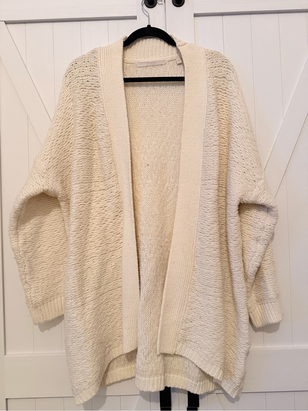 Cozy Cream Open-Front Women's Sweater Cardigan